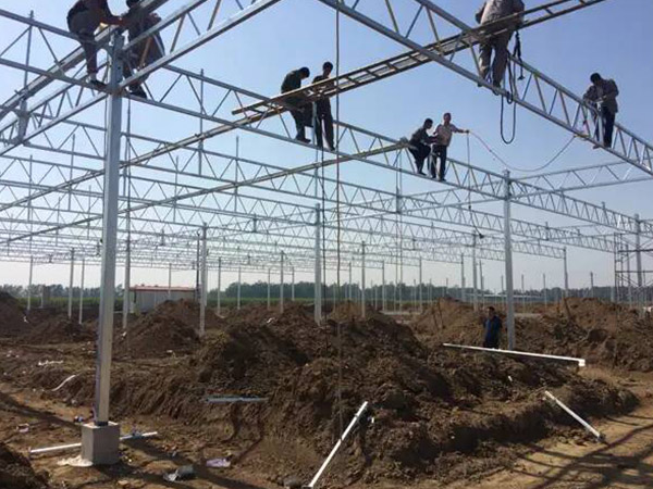 長春智能溫室大棚骨架施工